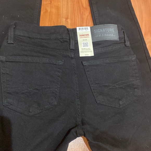 Levi Strauss Signature black jeans. Size 28/30/ - Picture 5 of 6